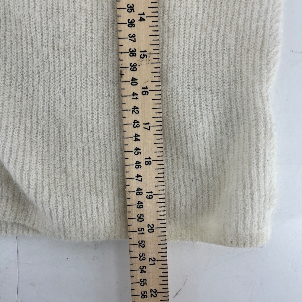 Stockholm Atelier Cream Wool Alpaca Collared Button Up Short Sleeve Sweater M‎ - Picture 7 of 8
